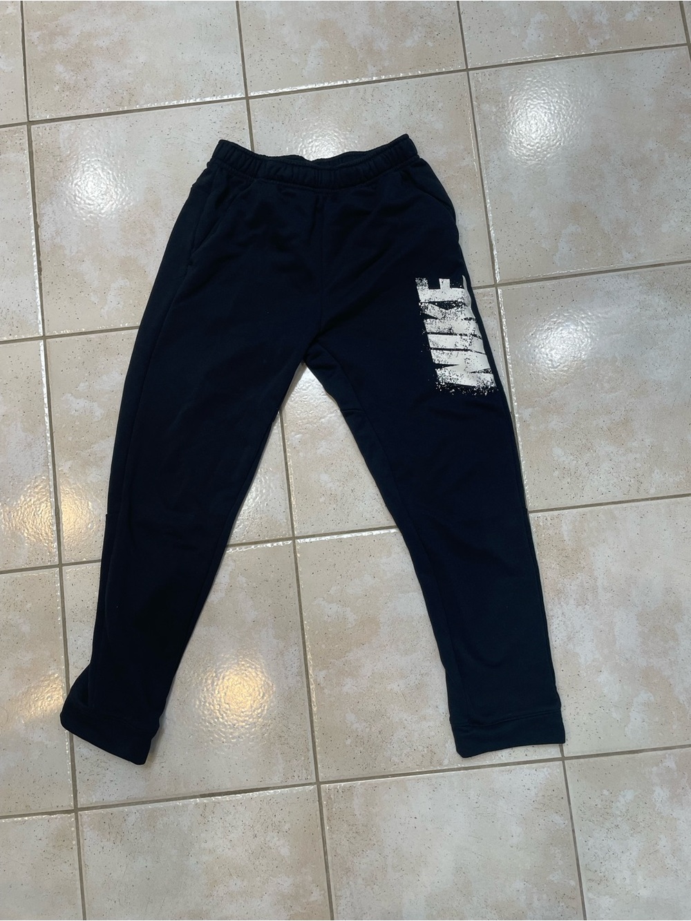 Nike Navy Sweatpants with White Logo
